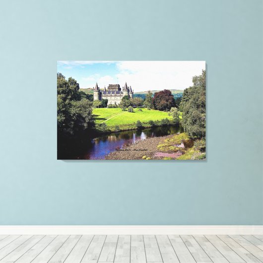 Inveraray Castle - Clan Campbell Canvas Afdruk (Insitu (Houten vloer))