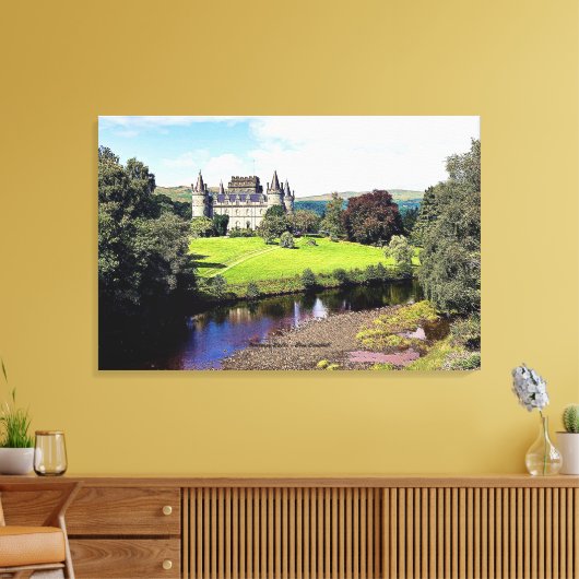 Inveraray Castle - Clan Campbell Canvas Afdruk (Insitu (Woonkamer))