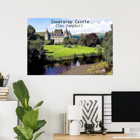 Inveraray Castle - Clan Campbell Poster (Thuiskantoor)