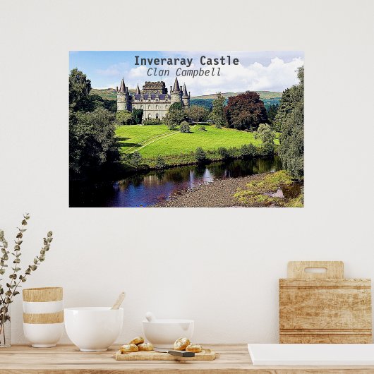 Inveraray Castle - Clan Campbell Poster (Keuken)