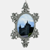 Inveraray Castle in Argyll Tin Sneeuwvlok Ornament (Links)