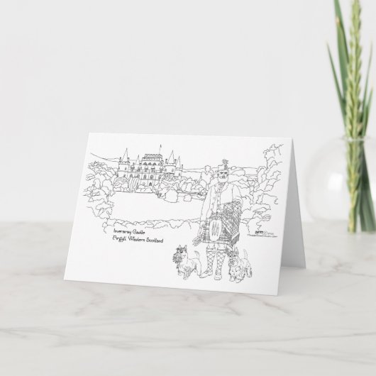 Inveraray Castle Scotland Kaart (Voorkant)