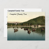 Inverary Castle and Bridge, Schotland Briefkaart (Voorkant / Achterkant)