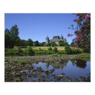 Inverary Castle, Strathclyde, Schotland Foto Afdruk
