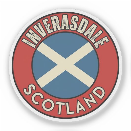 Inverasdale, Schotland Sticker (Voorkant)