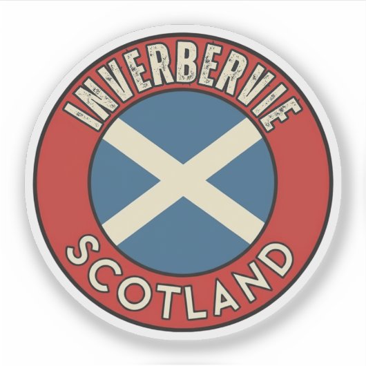 Inverbervie, Schotland Sticker (Voorkant)