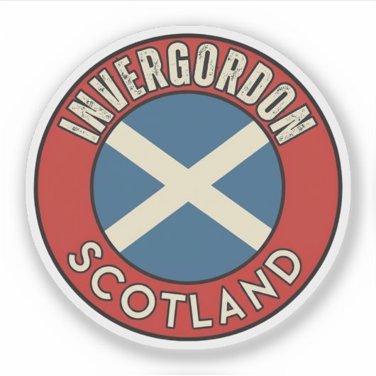 Invergordon, Schotland Sticker (Voorkant)