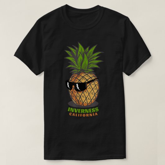 Inverness California CA Cute Pineapple Sunbril T-shirt (Design voorkant)