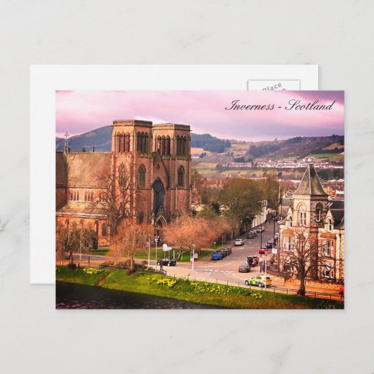 Inverness, Capital of Scottish Highlands, Schotlan Briefkaart (Voorkant / Achterkant)