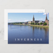 Inverness panoramaalsicht op ansichtkaart briefkaart (Voorkant / Achterkant)