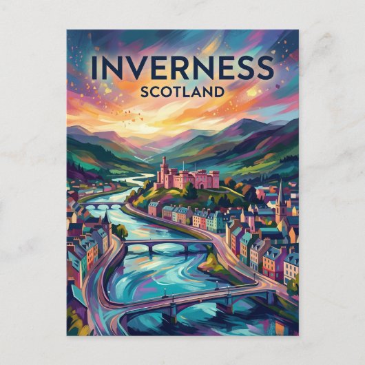 Inverness Schotland Briefkaart (Voorkant)