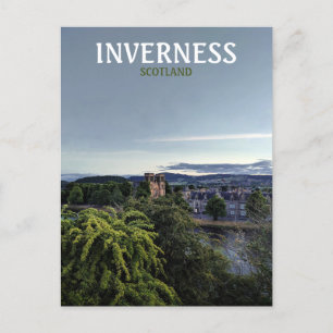 Inverness, Schotland, uitzicht Britse avond Briefkaart