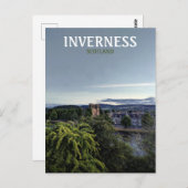 Inverness, Schotland, uitzicht Britse avond Briefkaart (Voorkant / Achterkant)