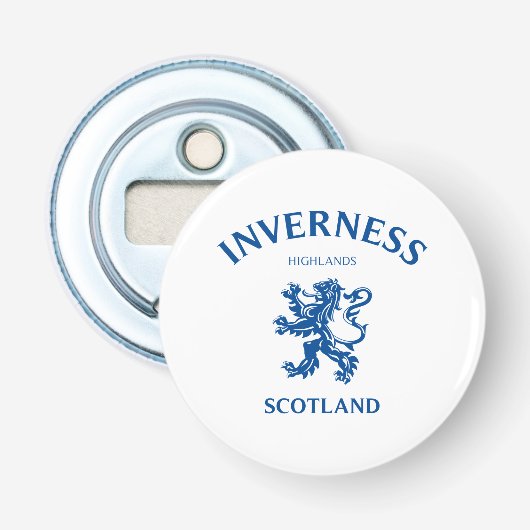 INVERNESS Scotland Button Flesopener (Voorkant)