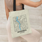 Inverness, Scotland City Map Tote Bag