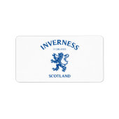 INVERNESS Scotland Etiket (Voorkant)