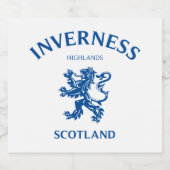 INVERNESS Scotland Likeurfles Etiket (Enkel label)