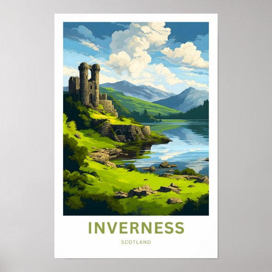 Inverness Scotland Travel Print (Voorkant)