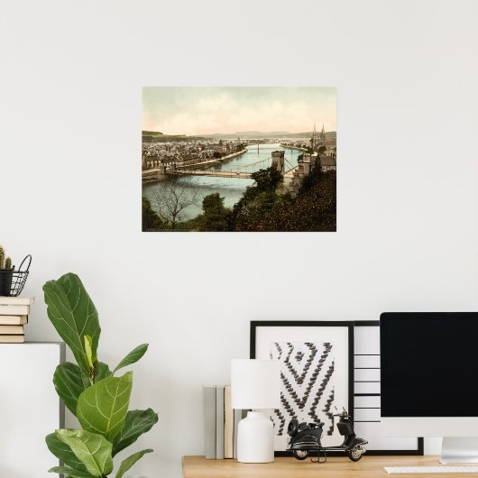 Inverness van het Castle, Schotland Poster (Thuiskantoor)