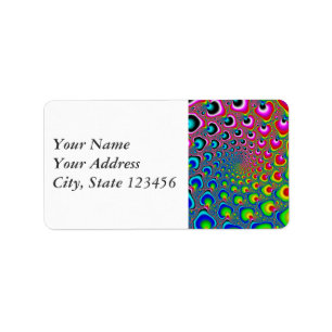 Inverse spiraal etiket