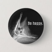 Invert Grinsen Ronde Button 5,7 Cm (Voorkant)