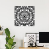 Invert Reflect Mandala Poster (Thuiskantoor)