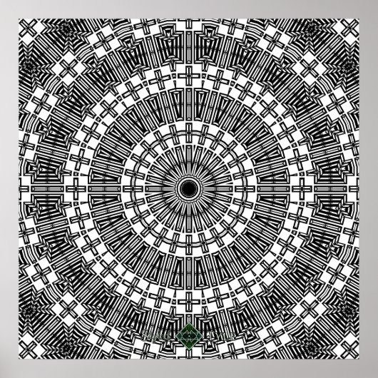 Invert Reflect Mandala Poster (Voorkant)