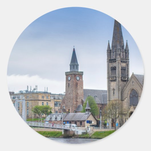 Inverte Ronde Sticker (Voorkant)