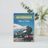 inverte scotland locomotief briefkaart (Staand voorkant)