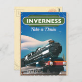inverte scotland locomotief briefkaart (Voorkant / Achterkant)