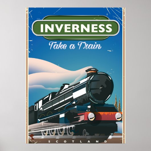inverte scotland locomotief poster (Voorkant)