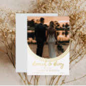 Inverted Arch Photo Weddenschap Folie Feestdagenkaart