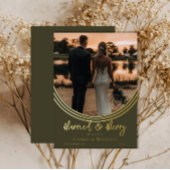 Inverted Arch Photo Weddenschap Folie Feestdagenkaart