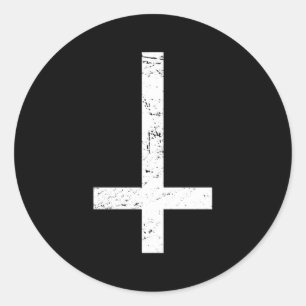 Inverted Cross-Gothic Ronde Sticker