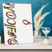 Inverted "OFFICIËLE" Vrouw Symbool Art Print Fotoplaat (Zijkant)