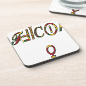 Inverted "OFFICIËLE" Vrouw Symbool Art Print Onderzetter (Linkerzijde)