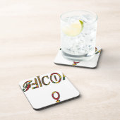 Inverted "OFFICIËLE" Vrouw Symbool Art Print Onderzetter (Rechterzijde)