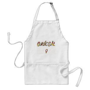 Inverted "OFFICIËLE Vrouw Symbool Art Print Standaard Schort
