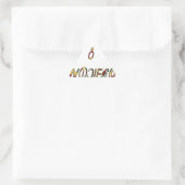 Inverted "OFFICIËLE" Vrouw Symbool Art Print Sticker (Tas)