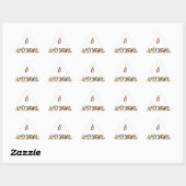Inverted "OFFICIËLE" Vrouw Symbool Art Print Sticker (Vel)