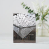 Inverted Pyramid in het Louvre, Parijs Briefkaart (Staand voorkant)