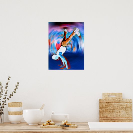 Inverted Street Dancing Poster (Keuken)
