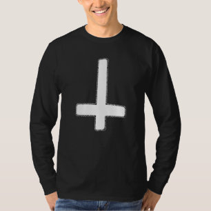 Inverteerde cross occult Dark Art Grunge Gothic Go T-shirt