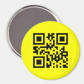 Inverteerde ☻ Happy Face — QR-code Magneet (Voorkant / Achterkant)