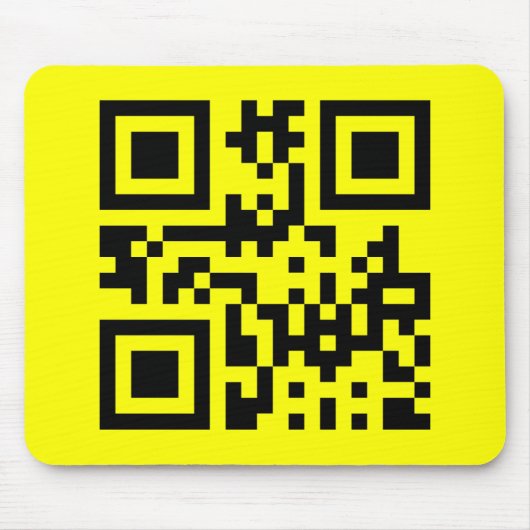 Inverteerde ☻ Happy Face — QR-code Muismat (Voorkant)