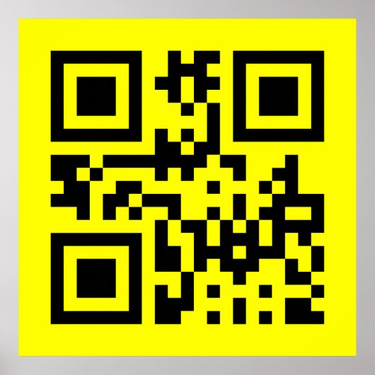 Inverteerde ☻ Happy Face — QR-code Poster (Voorkant)