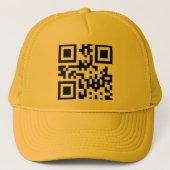 Inverteerde ☻ Happy Face — QR-code Trucker Pet (Voorkant)