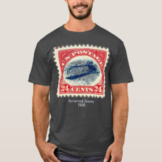 Inverteerde Jenny bovenaan Jenny Postage Stamp T-shirt