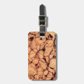 Inverteerde mousserend blauw water bagagelabel (Voorkant verticaal)