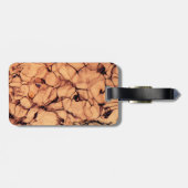 Inverteerde mousserend blauw water bagagelabel (Achterkant horizontaal)